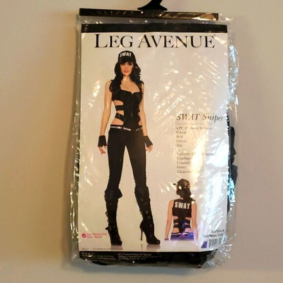 LEG AVENUE SWAT SNIPER ONE PIECE BODY CATSUIT SIZE MEDIUM - Picture 1 of 5